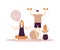 Home fitness - flat design style colorful illustration