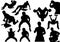 Home Fitness Silhouettes