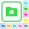 Home folder vivid colored flat icons