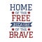 Home of the free because of the brave quote. Independence day Quotes