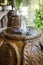 Home Garden Decorated With Vintage Fountain
