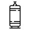 Home gas bottle icon, outline style