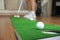 Home Golf Putt Practicing