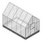 Home greenhouse icon, isometric style