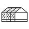 Home greenhouse icon, outline style