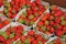 Home grow strawberry fruit on sale in Copenhagen Denmark