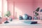 Home Gym: Capture a set of images that showcase a functional, energizing home gym. Generative AI