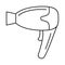 Home hair dryer icon, outline style