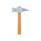 Home hammer icon flat isolated vector