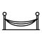 Home hammock icon, outline style