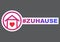 At Home hashtag icon in german language Zu Hause. Staying at home during a pandemic print. Home Quarantine illustration