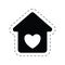 home heart love romance ornament pictogram
