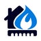 home, house, fire, insurance, Home fire explosion icon