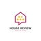 Home house review logo icon in bold monoline style