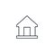 Home, house thin line icon. Linear vector symbol