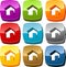 Home icon button set