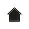 Home icon, vector real estate house, residential symbol