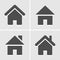 Home icons set great for any use. Vector EPS10.