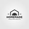 Home industry grinding craftsman handyman vintage logo design illustration