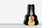 Home interior - Front view twelve-string acoustic guitar hard c
