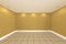 Home interior rendering with empty room color wall