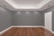 Home interior rendering with empty room color wall