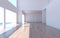 Home interior rendering with empty room white wall and there are