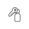 Home, key vector icon. Simple element illustration from UI concept. Home, key vector icon. Real estate concept vector illustration