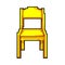 home kid chair game pixel art vector illustration