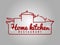 Home kitchen restaurant line logo