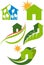 Home leaf logo