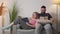 Home leisure relaxed couple family relationship