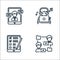 home line icons. linear set. quality vector line set such as file sharing, checklist, music