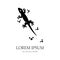 home lizard logo design, with vector logo design. type of lizard or gecko logo