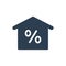 Home loan interest rate icon