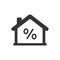 Home loan interest rate icon