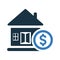 Home, loan, mortgage vector icon