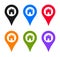 Home location Map pin pointer icon