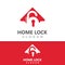 Home Lock Creative logo design security key protection concept for business