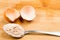Home-made calcium supplement from grounded egg shells