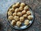 Home Made Coconut and Jaggery Sweet Balls in a Plate