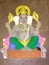 Home made Ganesh Idol with Natural colors