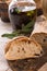 Home-made olive ciabatta