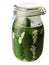 Home made pickels in a jar