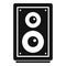 Home music speaker icon, simple style