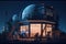 Home Observatory: Capture a set of images that showcase a stunning, otherworldly home observatory. Generative AI