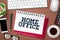 Home office work vector banner template. Home office text in white space with freelancing elements