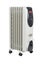 Home oil heater isolated over white in studio.