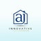 Home owners and buyers logo with letter AJ