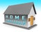 Home Ownership Icon Means Property Homeownership Investment Or Dream - 3d Illustration